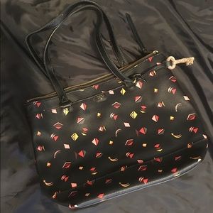 Black Fossil Tote